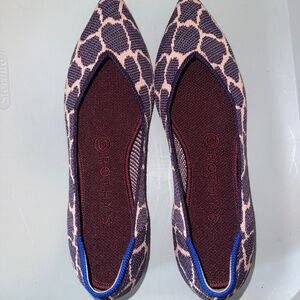 New - Rothy's Indigo Giraffe The Point Flats